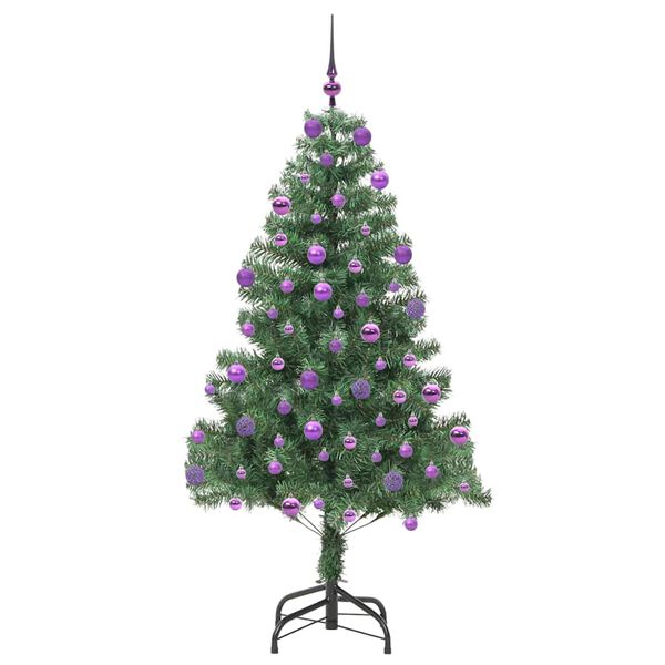 vidaXL Sapin de No&euml;l avec 300 LED avec support Vert 210 cm PVC