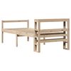 vidaXL Lit pour personne &acirc;g&eacute;e et t&ecirc;te de lit 90x200cm bois pin massif