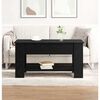 vidaXL Table basse Chêne noir 101 x 49 x 52 cm Bois d'ingénierie