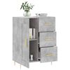 vidaXL Buffet gris b&eacute;ton 69,5x34x90 cm bois d'ing&eacute;nierie