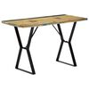 vidaXL Table à manger 120x60x76 cm Bois de récupération massif