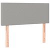 vidaXL T&ecirc;te de lit Gris clair 90x5x78/88 cm Tissu