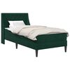 vidaXL Cadre de lit avec matelas Vert fonc&eacute; 100 x 200 cm Velours