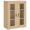 vidaXL Buffet haut Ch&ecirc;ne sonoma 69,5x34x180 cm Bois d'ing&eacute;nierie
