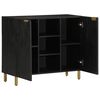 vidaXL Buffet noir 90x33x75 cm bois d'ing&eacute;nierie