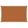vidaXL Voile d'ombre Orange et marron 8 x 5 m 100 % polyester Oxford