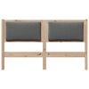 vidaXL Tête de lit Autre Marron 150 cm Bois massif en pin