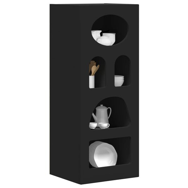 vidaXL Buffet Noir 40 x 35 x 100,5 cm Bois d'ing&eacute;nierie