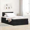 vidaXL Lit ottoman avec matelas et LED noir 120x190 cm tissu