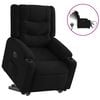 vidaXL Fauteuil inclinable &eacute;lectrique noir tissu