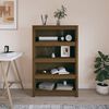 vidaXL Biblioth&egrave;que Marron miel 80x35x126 cm Bois de pin massif