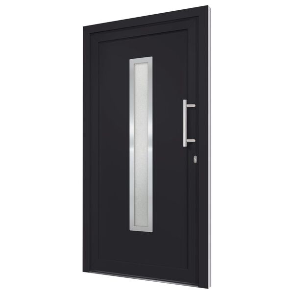 vidaXL Porte d'entrée Anthracite 98x208 cm