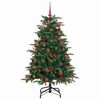 vidaXL Sapin de No&euml;l artificiel Vert 150 cm PVC, m&eacute;tal et plastique