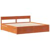 vidaXL Cadre de lit sans matelas cire marron 180x200cm bois pin massif