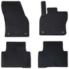 vidaXL Tapis de voiture 4 pcs Noir VW TIGUAN , pour TOURAN TPE