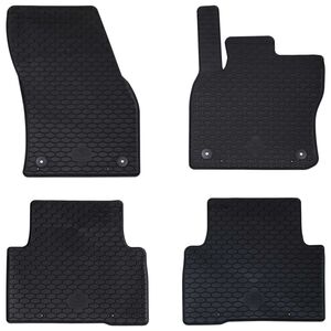 vidaXL Tapis de voiture 4 pcs Noir VW TIGUAN , pour TOURAN TPE