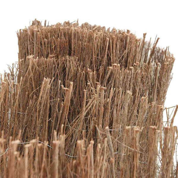 vidaXL Cl&ocirc;ture en brande Marron 400 x 150 cm Bois de brosse