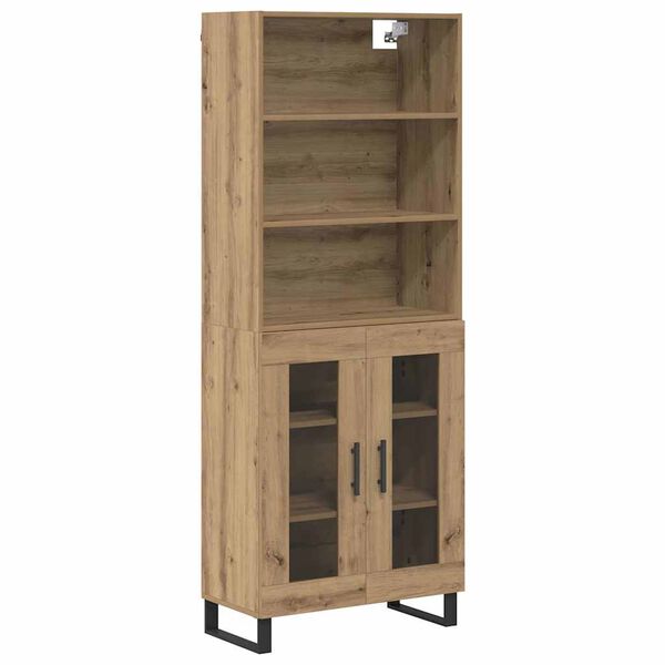 vidaXL Haut Armoire Ch&ecirc;ne artisanal 69,5 x 34 x 180 cm