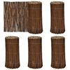 vidaXL Clôture de pelouse 5 pcs Marron 200 x 30 cm