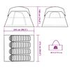 vidaXL Tente de camping de cabine 4 personnes bleu imperm&eacute;able