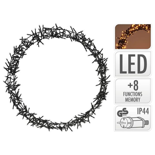 Ambiance Anneau lumineux de No&euml;l avec 400 LED 48 cm