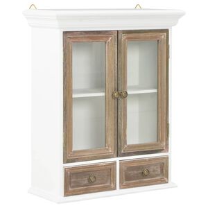 vidaXL Armoire murale Blanc 49x22x59 cm Bois d'ing&eacute;nierie