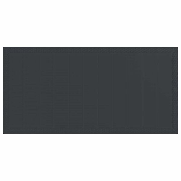 vidaXL Ensemble de salle &agrave; manger pour jardin 9 pcs Anthracite