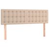 vidaXL T&ecirc;tes de lit Cappuccino 144x5x78/88 cm Similicuir