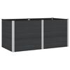 vidaXL Jardini&egrave;re sur&eacute;lev&eacute;e Noir 200 x 100 x 91 cm alu.