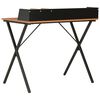 vidaXL Bureau Noir et marron 80x50x84 cm