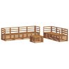 vidaXL Ensembles de canap&eacute;s 8 pcs Naturel Bois d'Acacia Massif