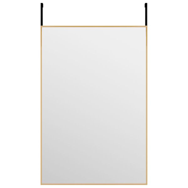 vidaXL Miroir de porte Doré 40x60 cm Verre et aluminium