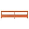 vidaXL Banc d'entr&eacute;e cire marron 160x28x45 cm bois de pin massif