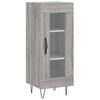 vidaXL Buffet haut Sonoma gris 34,5x34x180 cm Bois d'ing&eacute;nierie