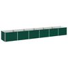 vidaXL Jardin sur&eacute;lev&eacute; Vert 480 x 80 x 55 cm acier lamin&eacute; &agrave; froid