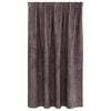 vidaXL Rideaux en velours 2 pcs Marron 140 x 140 cm Velours
