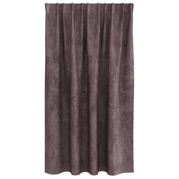 vidaXL Rideaux en velours 2 pcs Marron 140 x 140 cm Velours