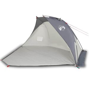 vidaXL Tente de plage gris 268x223x125 cm 185T polyester