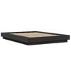 vidaXL Cadre de lit sans matelas noir 120x190 cm