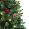 vidaXL Sapins de Noël artificiels 2 pcs 100 LED vert 120 cm