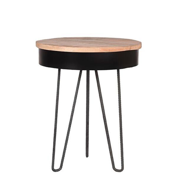 LABEL51 Table d'angle Saria 44x53 cm Noir