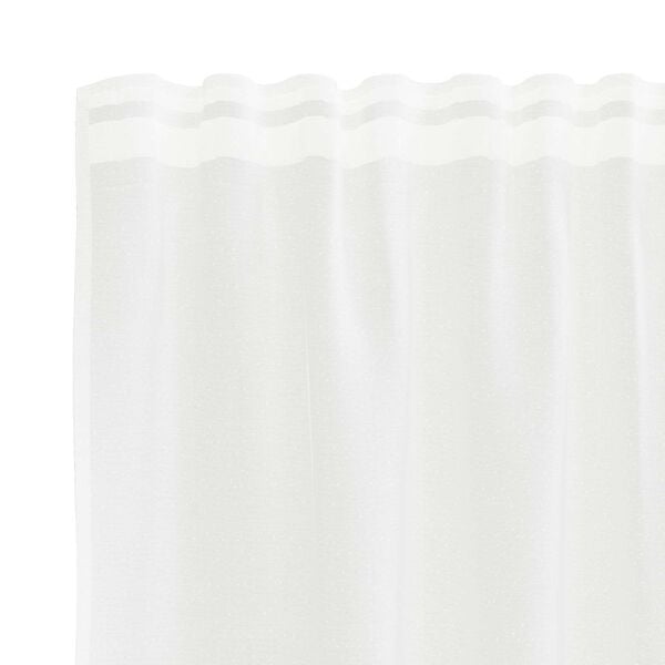 vidaXL Rideau en Dentelle Floral Blanc 280 x 200 cm Polyester