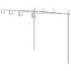 vidaXL Pergola de jardin Marron antique 4x3x2,5 m Fer
