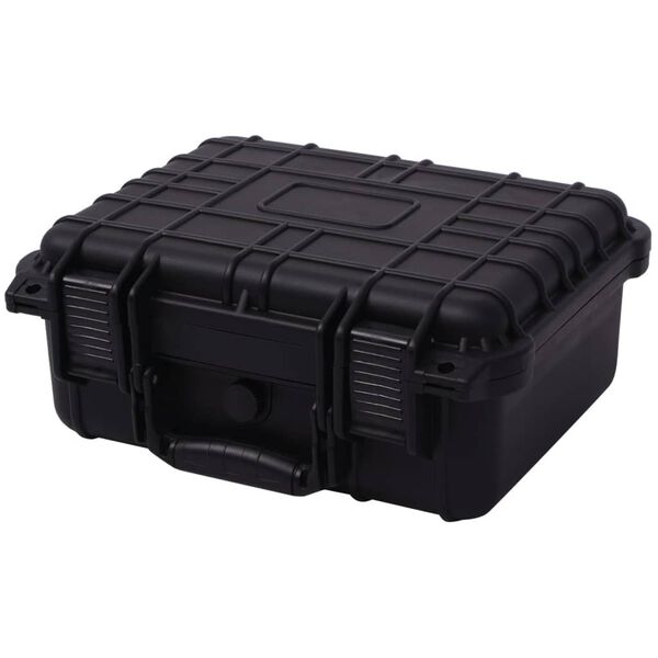 vidaXL Boîte de protection pour équipement 35 x 29,5 x 15 cm noir