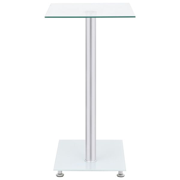 vidaXL Table d'appoint en forme U Transparent 45x30x58 cm Verre trempé