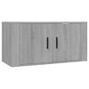 vidaXL Meuble TV mural Sonoma gris 80x34,5x40 cm