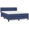 vidaXL Sommier &agrave; lattes de lit avec matelas Bleu 140x190 cm Tissu