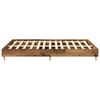 vidaXL Cadre de lit sans matelas vieux bois 150x200 cm bois ingénierie