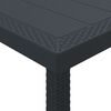 vidaXL Table de jardin pour repas Anthracite 150 x 100 x 73 cm