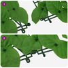 vidaXL Écran de balcon avec feuilles vert 200x100 cm